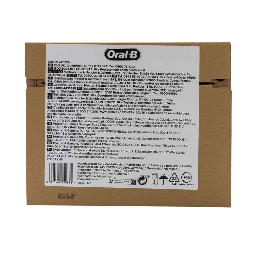 Braun Oral-B Aufsteckbürsten Pro CrossAction 16er FFU Braun Oral-B Aufsteckbürsten Pro CrossAction 16er FFU